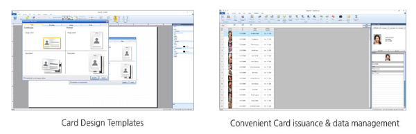 SMART ID Designer card design and issuance screen